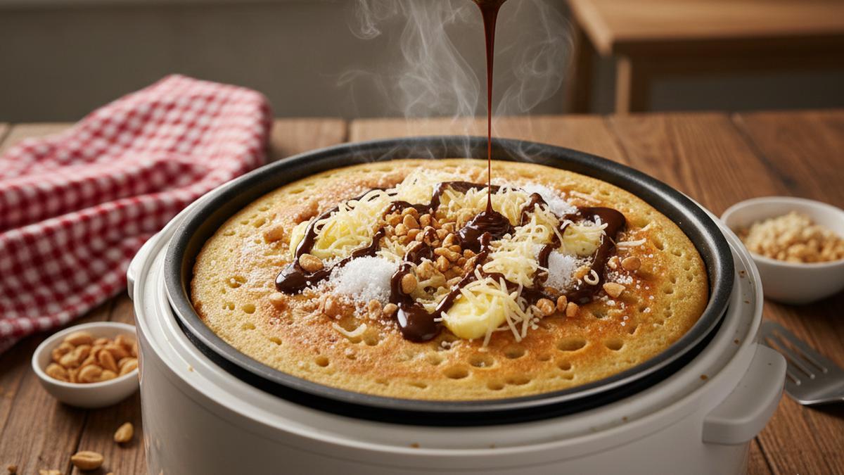 Cara Membuat Martabak Manis di Magic Com agar Lembut dan Berongga, Hasil Sempurna